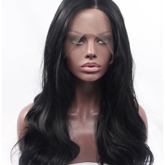 ?Carolynn 18” BLACK LACE FRONT natural wave Wig? main image 6
